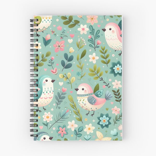Item preview, Spring birds inspired pattern designed and sold by CulturalVibes.