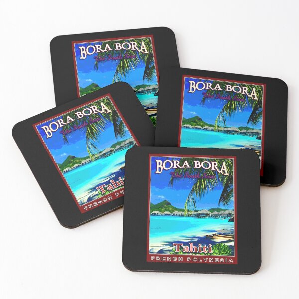 Item preview, Vintage Travel Poster - Bora Bora Tahiti  designed and sold by Christeldenean.