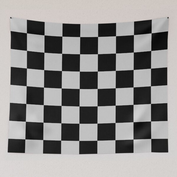 Item preview, Checkered - Black and Light Gray designed and sold by JustPatterns2.