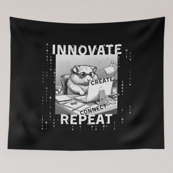 Item preview, Innovate create connect repeat. designed and sold by ConradoBullhead.
