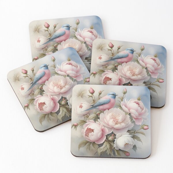 Item preview,  Shabby Chic Roses and Bird designed and sold by SloganExpress.