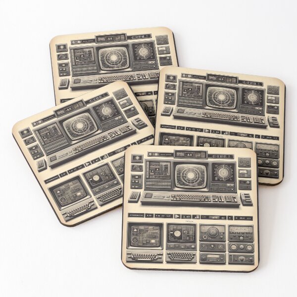 Item preview, Retro Futuristic Control Panel designed and sold by FarBeyound.