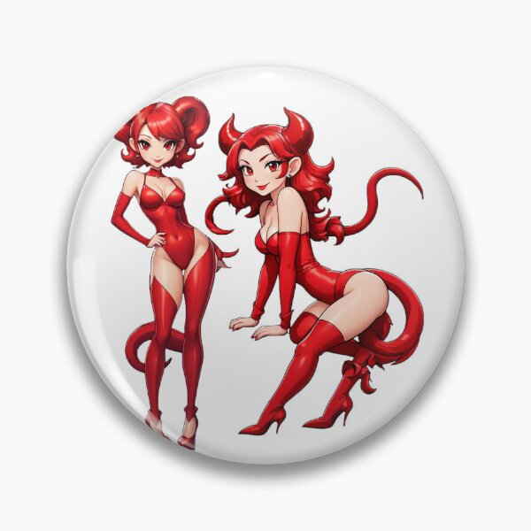 Item preview, Red Waifu She Demon Sticker designed and sold by Bunmigraphics .