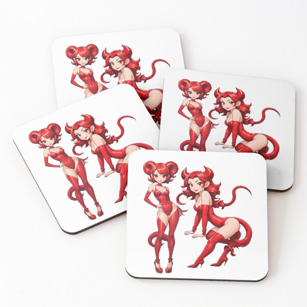 Item preview, Red Waifu She Demon Sticker designed and sold by Bunmigraphics .