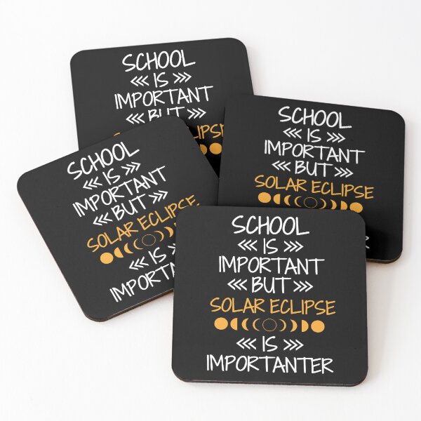 Item preview, School Is Important, But Solar Eclipse 2024 Is Importanter, April 8 2024, Eclipse Souvenir  designed and sold by SlocifieShop.