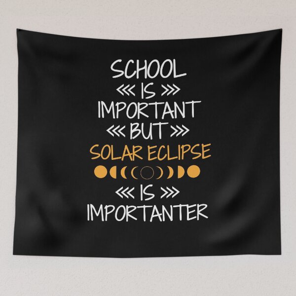 Item preview, School Is Important, But Solar Eclipse 2024 Is Importanter, April 8 2024, Eclipse Souvenir  designed and sold by SlocifieShop.