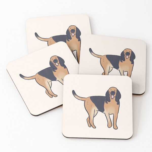 Aperçu de l'œuvre Illustration mignonne de chien de limier créée et vendue par Mayarart.