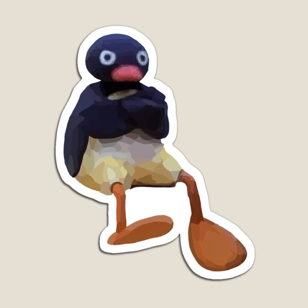 Vista previa del artículo con la obra «pingu gruñón», diseñado y vendido por maryflo.