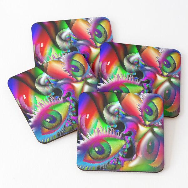 Item preview, Abstract Rainbow Eye Art designed and sold by artist101.