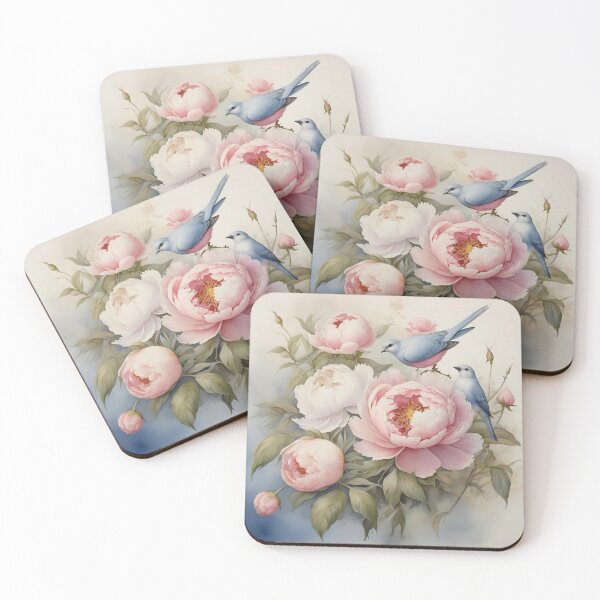 Item preview, Shabby Chic Roses and Birds designed and sold by SloganExpress.