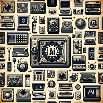 Artwork thumbnail, Retro Tech Interface Array by FarBeyound