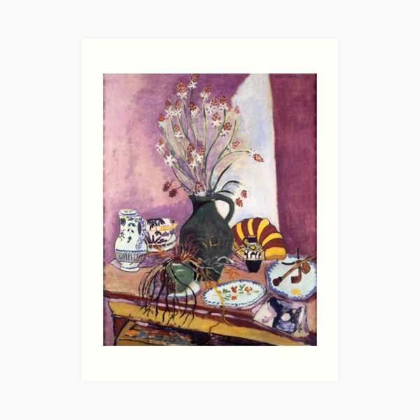 "Still Life With Asphodels-Henri Matisse" Art Print By LexBauer | Redbubble