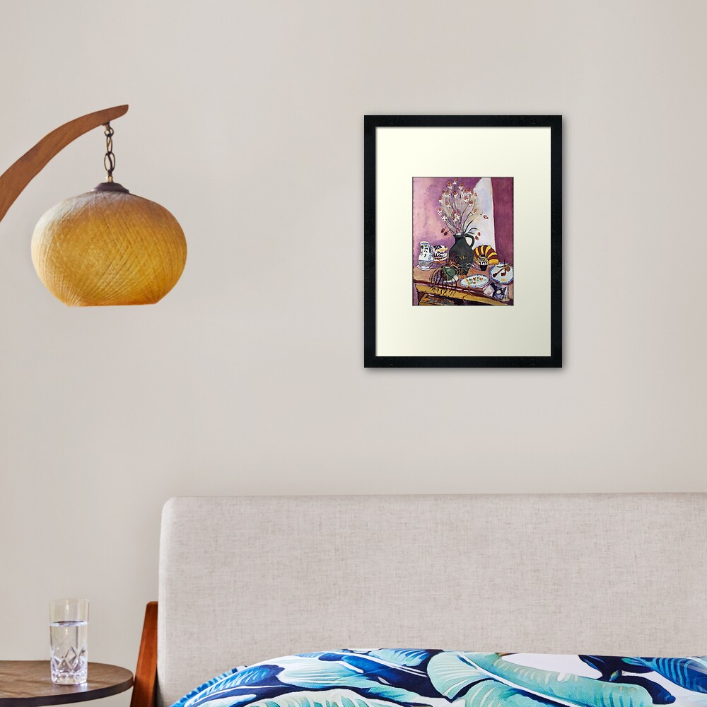 "Still Life With Asphodels-Henri Matisse" Framed Art Print For Sale By ...