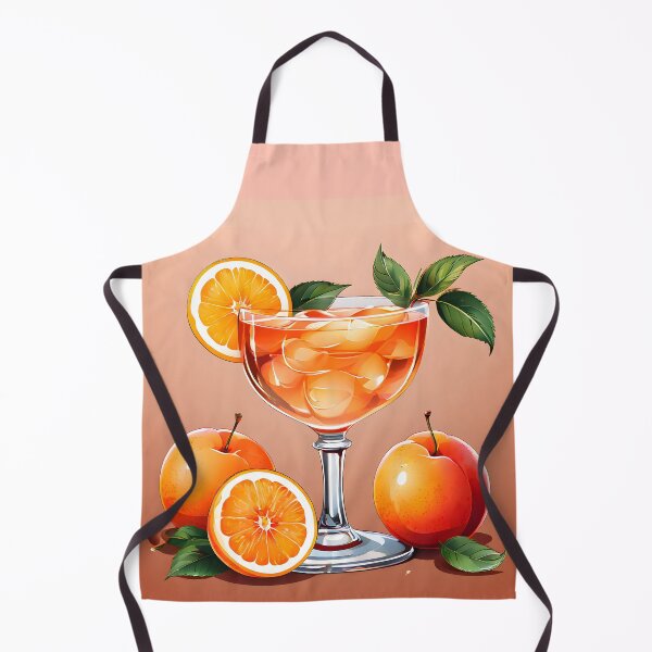 Item preview, drawing of a cocktail apricot, radiate positivity designed and sold by orthodox-icon.