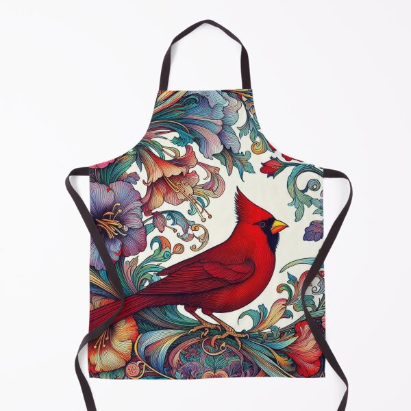 Item preview, Red Cardinal Floral Gift Memorial Keepsake Newlyweds Anniversary Birthday designed and sold by Heritage Hive Studio.