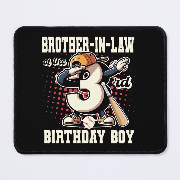 Item preview, Brother In Law Of 3rd Birthday Boy Baseball Family B-day Tee designed and sold by Jungle Hub.