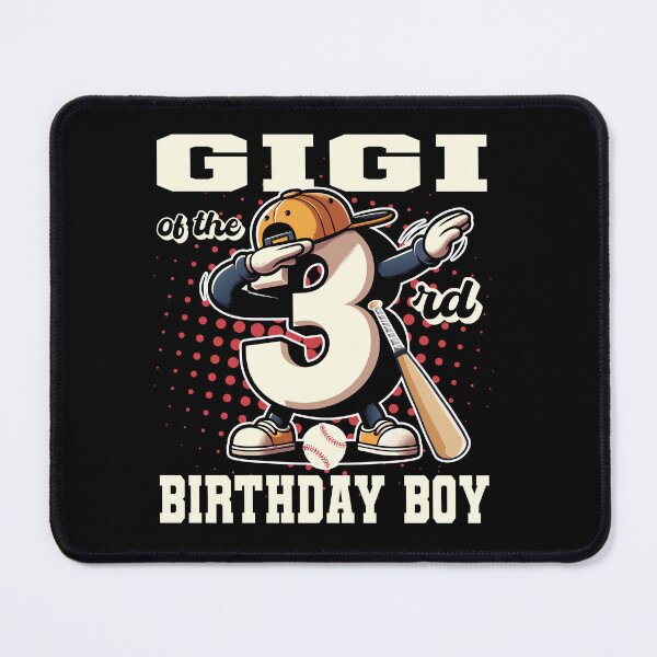 Item preview, Gigi Of The 3rd Birthday Boy Baseball Family B-day Party Tee designed and sold by Jungle Hub.