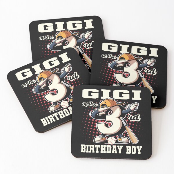 Item preview, Gigi Of The 3rd Birthday Boy Baseball Family B-day Party Tee designed and sold by Jungle Hub.
