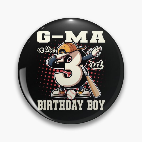 Item preview, G Ma Of The 3rd Birthday Boy Baseball Family B-day Party Tee designed and sold by Jungle Hub.