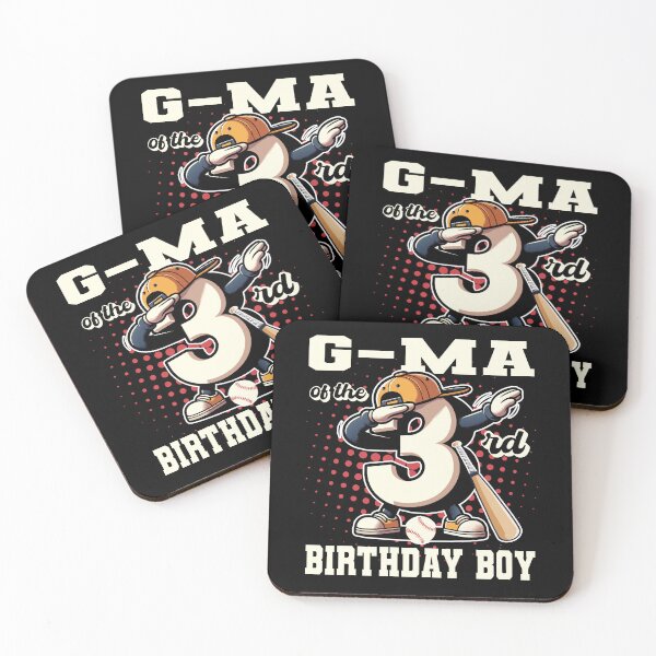 Item preview, G Ma Of The 3rd Birthday Boy Baseball Family B-day Party Tee designed and sold by Jungle Hub.
