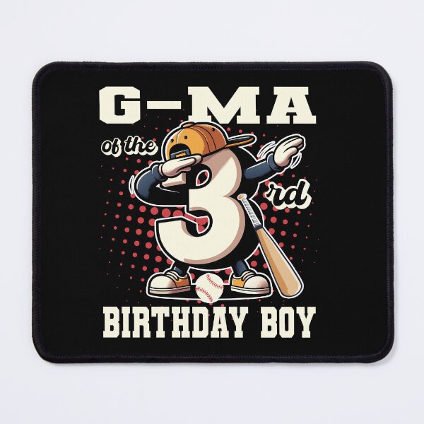 Item preview, G Ma Of The 3rd Birthday Boy Baseball Family B-day Party Tee designed and sold by Jungle Hub.