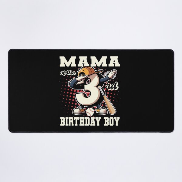Item preview, Mama Of The 3rd Birthday Boy Baseball Family B-day Party Tee designed and sold by Jungle Hub.