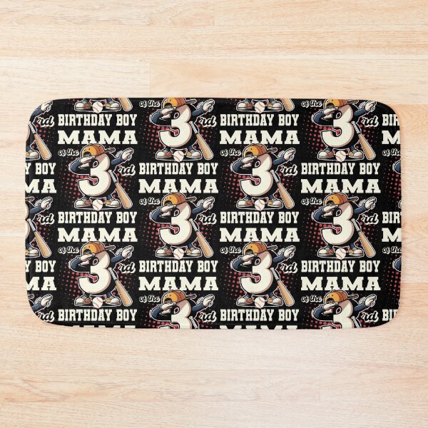 Item preview, Mama Of The 3rd Birthday Boy Baseball Family B-day Party Tee designed and sold by Jungle Hub.