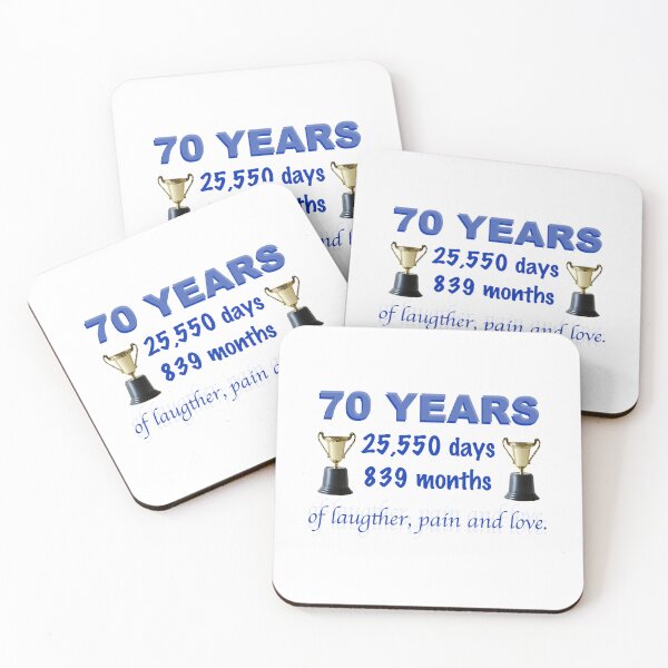 Item preview, Funny 70th Birthday Quote designed and sold by Lifeforceprints.
