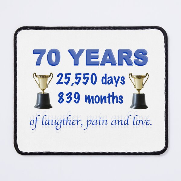 Item preview, Funny 70th Birthday Quote designed and sold by Lifeforceprints.