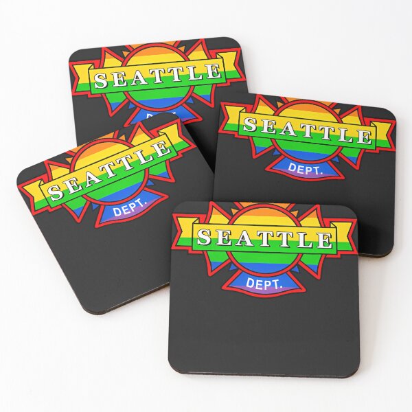 Item preview, Seattle Fire Rainbow  designed and sold by LeslieALenoir.