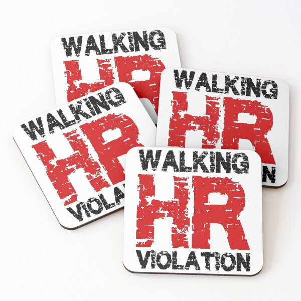 Item preview, WALKING HR VIOLATION, BLACK AND RED DESIGN designed and sold by Rejiboustarts.
