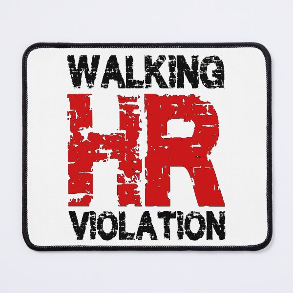 Item preview, WALKING HR VIOLATION, BLACK AND RED DESIGN designed and sold by Rejiboustarts.