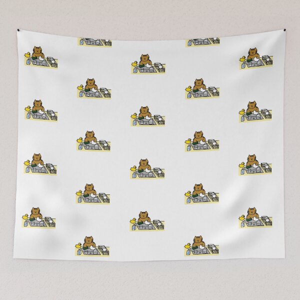 Item preview, a Cat and a Duck washing dishes designed and sold by superbaechoo.