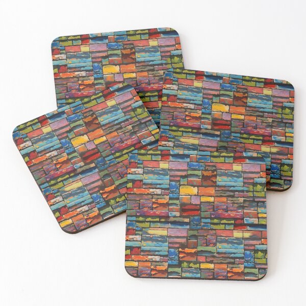 Item preview, Colourful Brick Pattern designed and sold by DiscoGypsyFish.