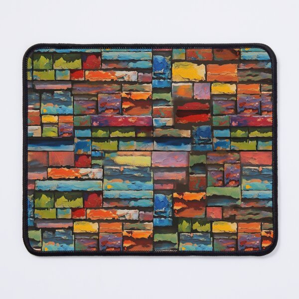 Item preview, Colourful Brick Pattern designed and sold by DiscoGypsyFish.