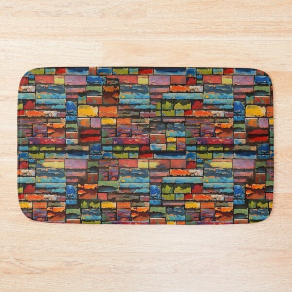 Item preview, Colourful Brick Pattern designed and sold by DiscoGypsyFish.