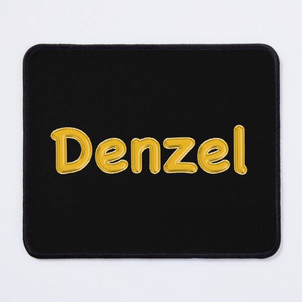 Item preview, Golden Balloon Denzel Name Label (Black) designed and sold by NormadWorld.