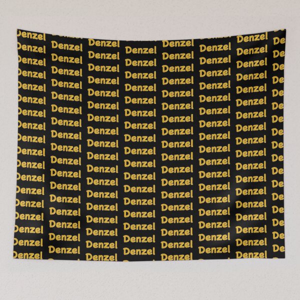 Item preview, Golden Balloon Denzel Name Label (Black) designed and sold by NormadWorld.