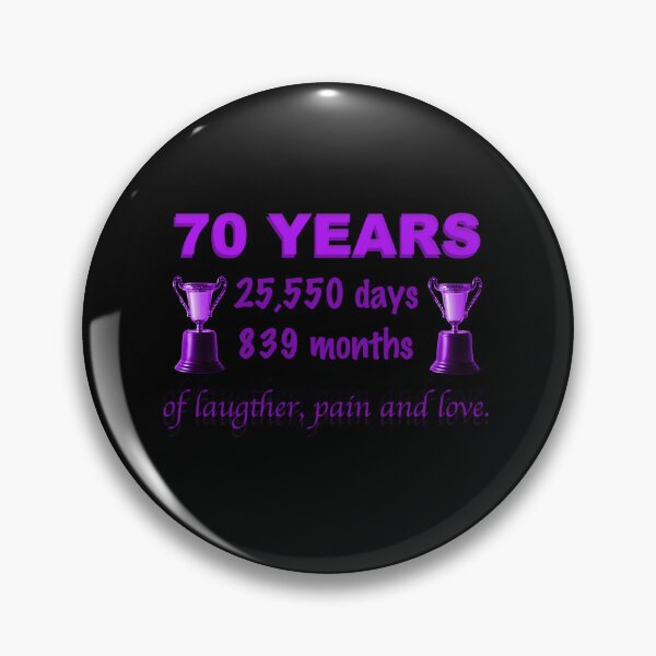 Item preview, 70th Birthday Funny Greeting Quote Purple designed and sold by Lifeforceprints.