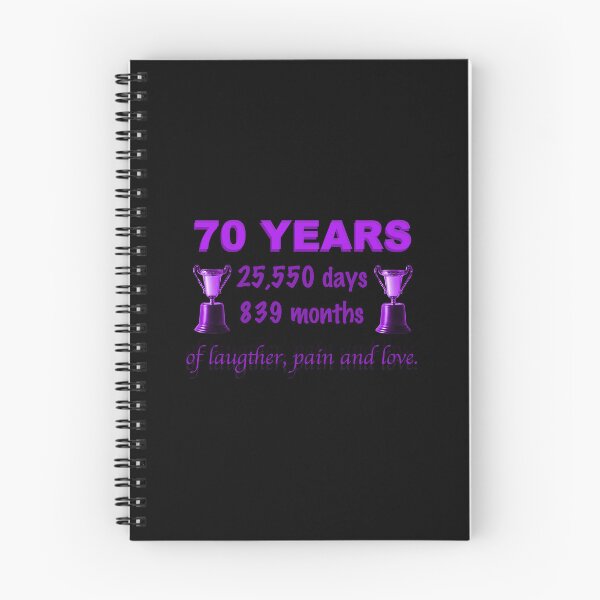 Item preview, 70th Birthday Funny Greeting Quote Purple designed and sold by Lifeforceprints.