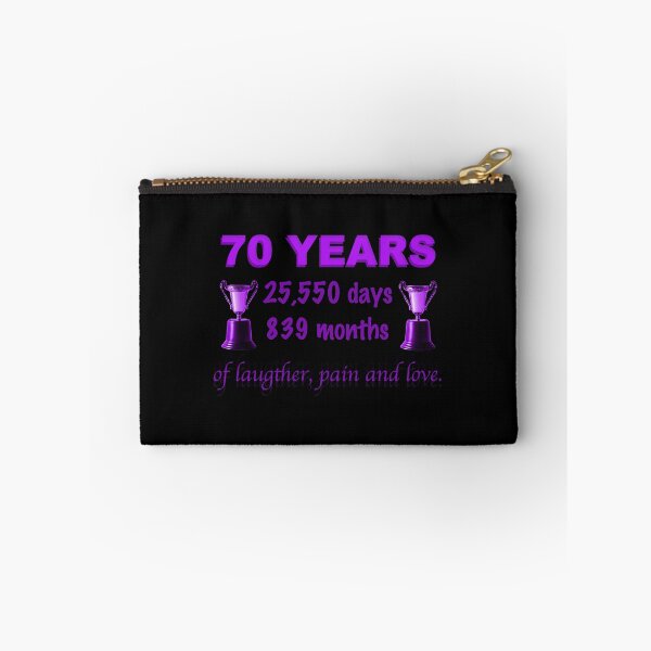 Item preview, 70th Birthday Funny Greeting Quote Purple designed and sold by Lifeforceprints.