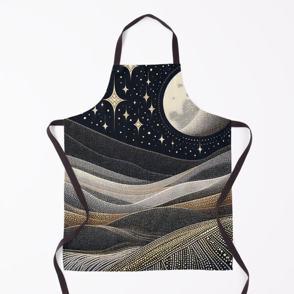 Item preview, Starry Night Moon - Silver Gold designed and sold by SilverPegasus.
