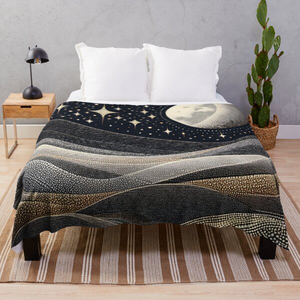 Item preview, Starry Night Moon - Silver Gold designed and sold by SilverPegasus.