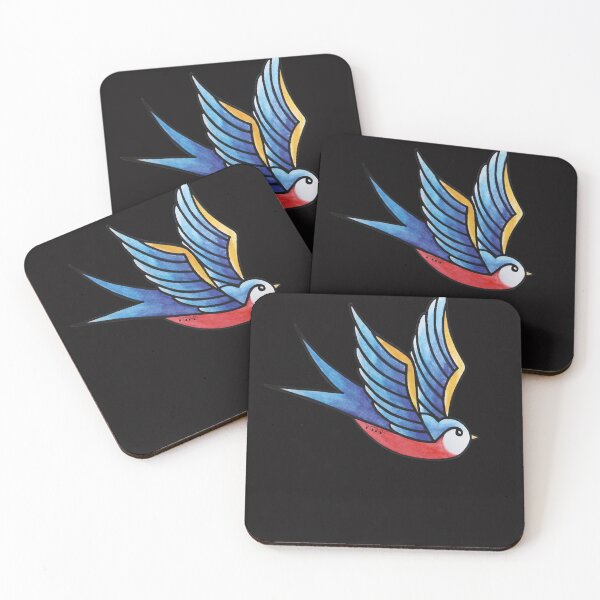 Item preview, Blue swallow tattoo designed and sold by MarshallGrodzi8.