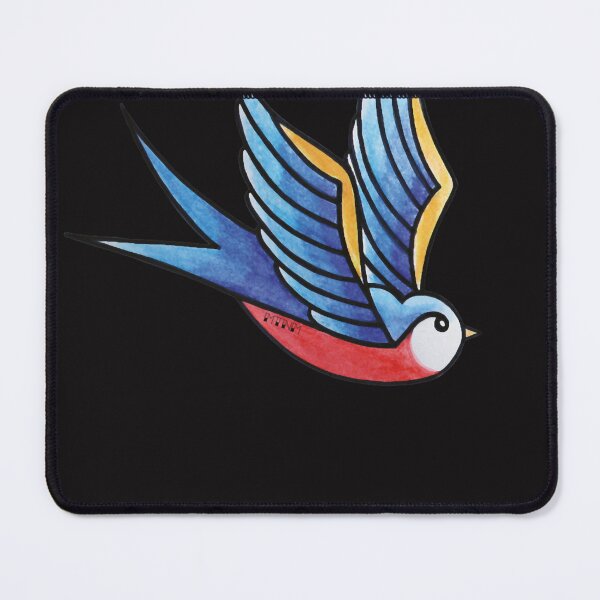 Item preview, Blue swallow tattoo designed and sold by MarshallGrodzi8.