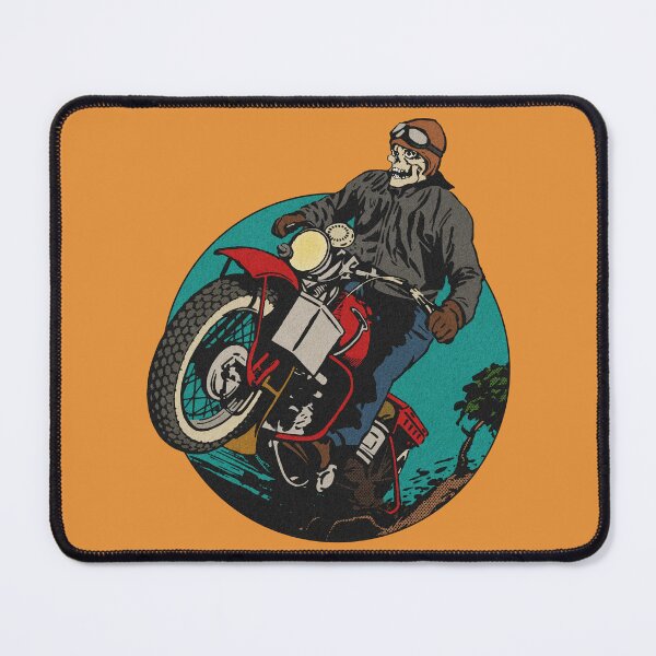 Item preview, Vintage Inconsiderate Skull Moto Rider designed and sold by Kujo Dangerous Vintage.