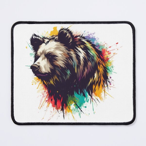 Item preview, drawing of a big colorful wild bear designed and sold by Marcoshop10.