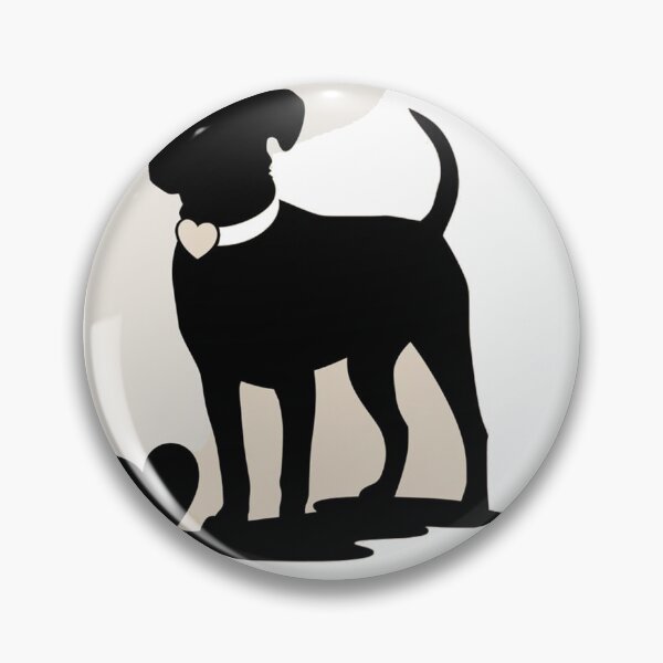 Artikelvorschau, Herzlicher Hund Silhouette Kunst entworfen und verkauft von KiffKev.