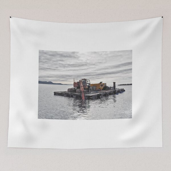 Item preview, Dredging The Harbour - Lyme Regis designed and sold by Dorset Girl.