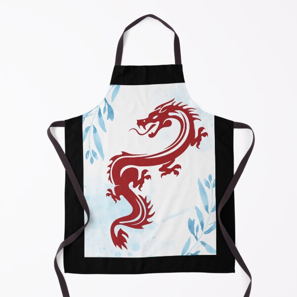 Item preview, Red Dragon with Blue Leaves Design designed and sold by CarefulCreation.